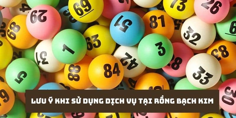 Những lưu ý quan trọng cần nắm được khi sử dụng dịch vụ tại Rồng Bạch Kim